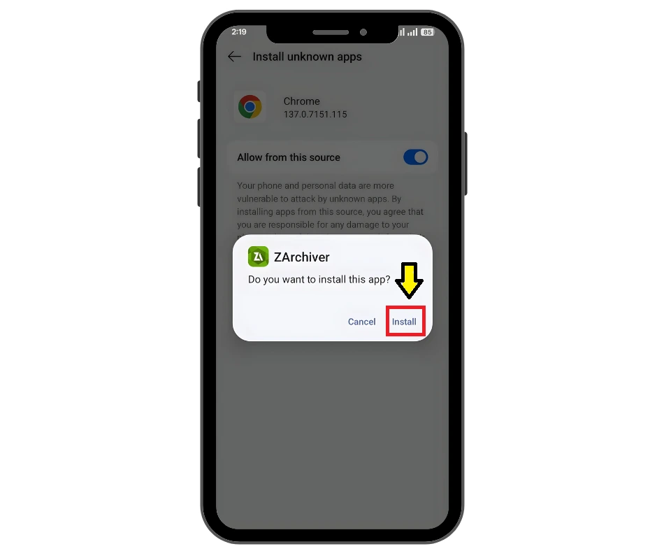 Click Install