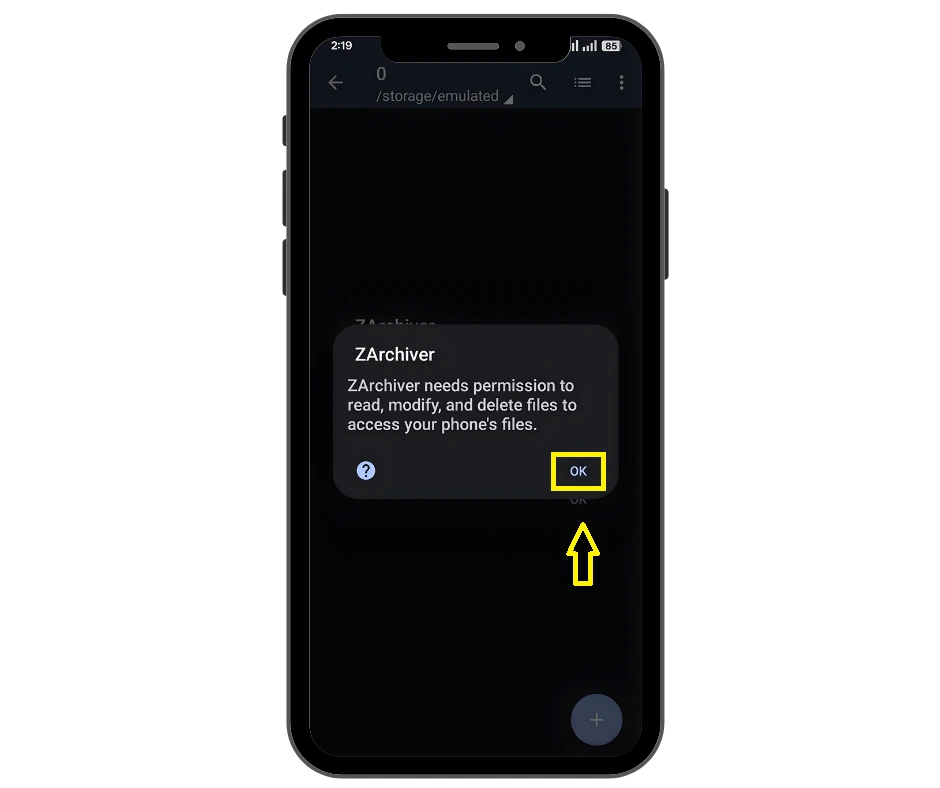 Allow Access to Manage all Files